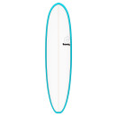 Surfboard TORQ Epoxy TET 7.8 V+ Funboard Blue Pinl