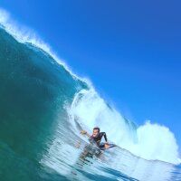 FLOOD Bodyboard Usurper 39 Charcoal Aqua