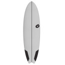 Surfboard TORQ Softboard EVA 5.11 Mod Fish Grau