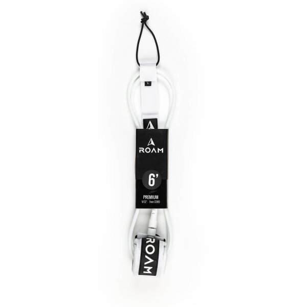 ROAM Surfboard Leash Premium 6.0 Weiss