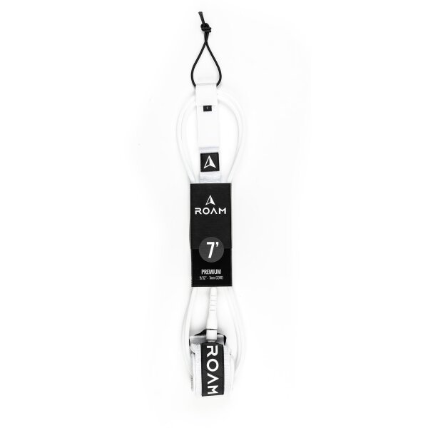 ROAM Surfboard Leash Premium 7.0 Weiss