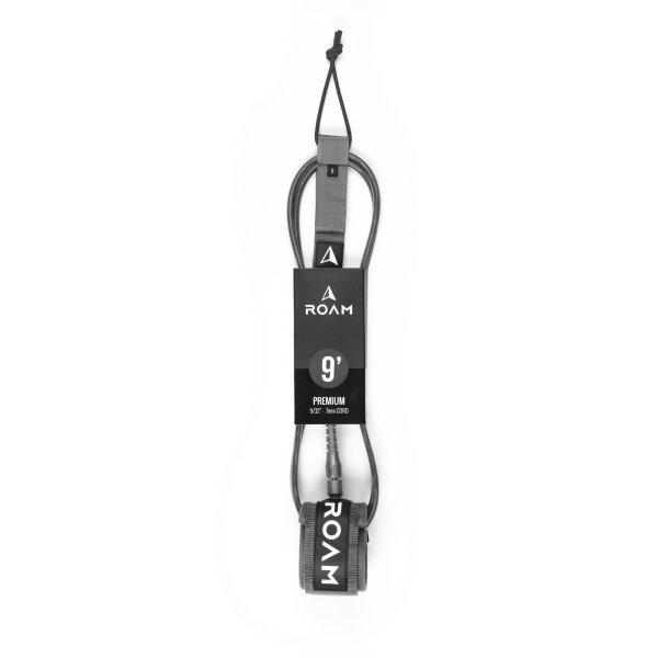 ROAM Surfboard Leash Premium 9.0 gray