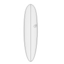 Surfboard TORQ TEC-HD M2.0 7.6 Weiss Pinline