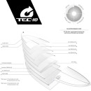 Surfboard TORQ TEC-HD 24/7 9.0 Weiss Pinline