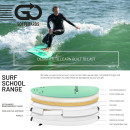 GO Softboard School Surfboard 7.6 wide body Blau