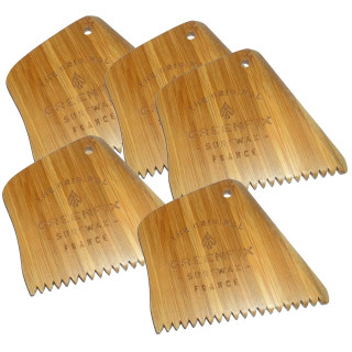 5x GREENFIX Surf Wax comb Bamboo Wood