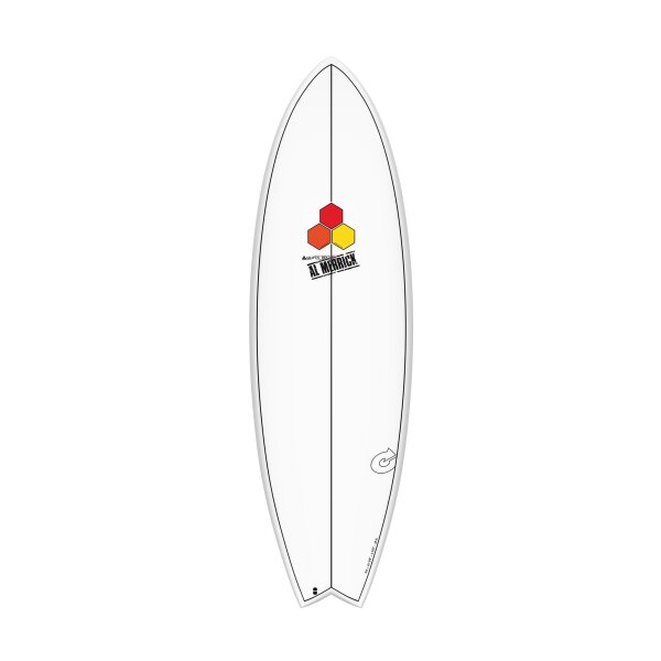 Surfboard CHANNEL ISLANDS X-lite PodMod 5.10 Weiss