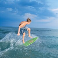 Skimboard SkimOne EPS Epoxy Bambus CLOVER 49 Orang