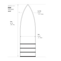 ROAM Boardbag Surfboard Tech Sleeve 5.8-6.4 Short