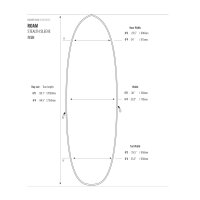 ROAM Boardbag Surfboard Stealth Sleeve Fish 6.0