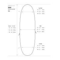 ROAM Boardbag Surfboard Stealth Sleeve Fun 8.0