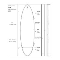 ROAM Boardbag Surfboard Converter Coffin 6.3