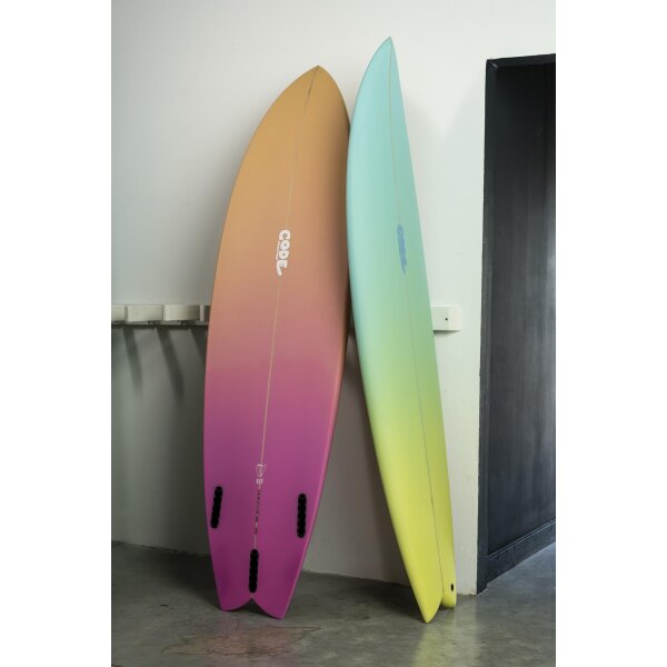 Surfboard CODE Epoxy Best Fish Forever 6.6 Sunrise