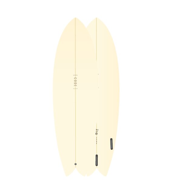 Surfboard CODE Polyester 7.2 Best Fish Forever Oat
