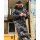 DRYROBE Advance Long Sleeve L Black Camo Black