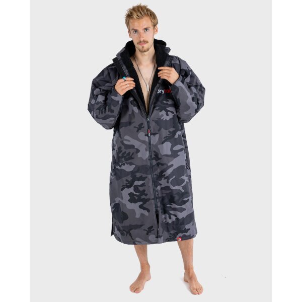 DRYROBE Advance Long Sleeve Schwarz Camo XL