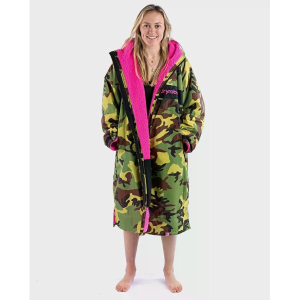 DRYROBE Advance Long Sleeve Grün Camo Pink L REMIX