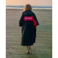 DRYROBE Advance Short Sleeve Schwarz Rot M