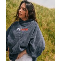 DRYROBE Handtuchmantel Bio-Baumwolle Grau M