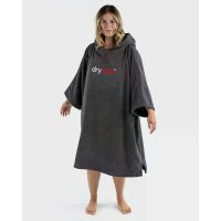 DRYROBE Handtuchmantel Bio-Baumwolle Grau L