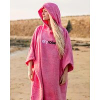 DRYROBE Towel Robe Organic Cotton L Hot Pink