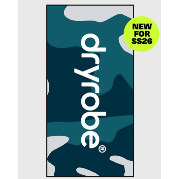 DRYROBE Strand Handtuch Blau Schwarz Camo