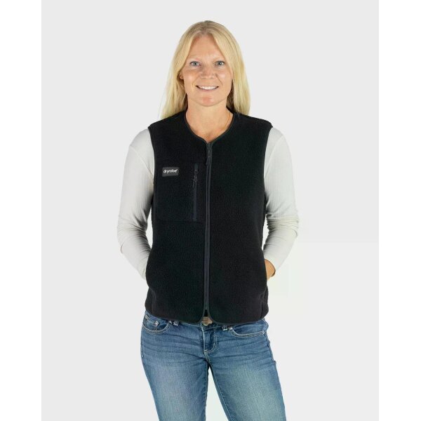 DRYROBE Thermal Unisex Fleece Gilet Black M