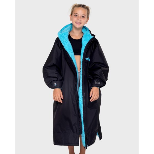 DRYROBE Advance Long Sleeve KIDS SchwarzBlau 10-13