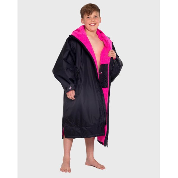 DRYROBE Advance Long Sleeve KIDS Schwarz Pink 5-9