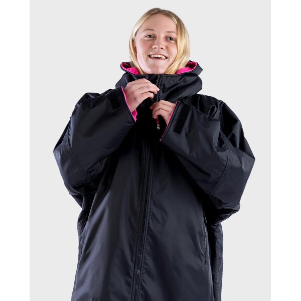 DRYROBE Advance Long Sleeve KIDS SchwarzPink 10-13