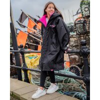 DRYROBE Advance Long Sleeve KIDS SchwarzPink 10-13