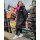 DRYROBE Advance Long Sleeve KIDS SchwarzPink 10-13