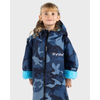 DRYROBE Advance Long Sleeve KIDS 10-13 Camo Blau