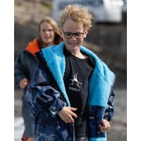 DRYROBE Advance Long Sleeve KIDS 10-13 Camo Blau