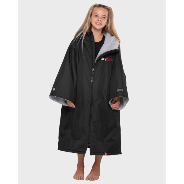 DRYROBE Advance Short Sleeve KIDS Schwarz Grau 5-9