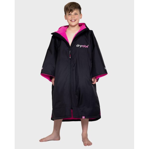 DRYROBE Advance Short Sleeve KIDS 5-9 Back Pink