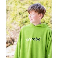 DRYROBE Towel Robe Organic KIDS 5-9 Lime Green