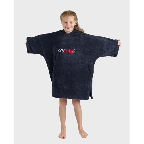DRYROBE Handtuchmantel Bio KIDS Navy 5-9