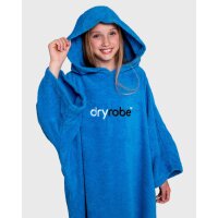 DRYROBE Handtuchmantel Bio KIDS Blau 5-9