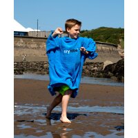 DRYROBE Towel Robe Organic KIDS 5-9 Blue