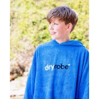 DRYROBE Towel Robe Organic KIDS 5-9 Blue