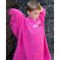 DRYROBE Towel Robe Organic KIDS 5-9 Pink