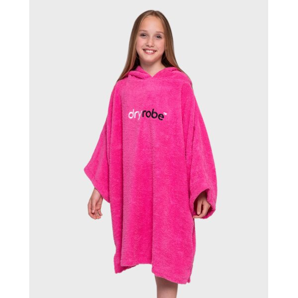 DRYROBE Towel Robe Organic KIDS 10-13 Pink