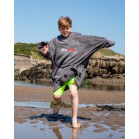 DRYROBE Handtuchmantel Bio KIDS Grau 10-13