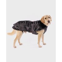 DRYROBE Waterproof Dog Coat Black Camo XL