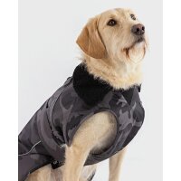 DRYROBE Waterproof Dog Coat Black Camo XL