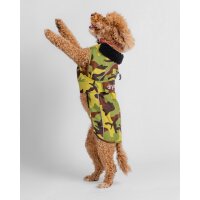 DRYROBE Dog Coat Hundemantel Grün Camo S