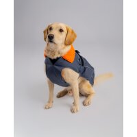 DRYROBE Waterproof Dog Coat Grey Orange XS