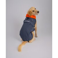 DRYROBE Waterproof Dog Coat Grey Orange XS