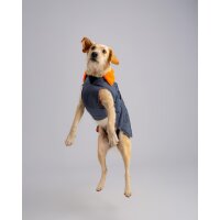 DRYROBE Waterproof Dog Coat Grey Orange XS